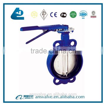 Concentric Slim Disc Wafer Type Butterfly Valve with Bare Shaft