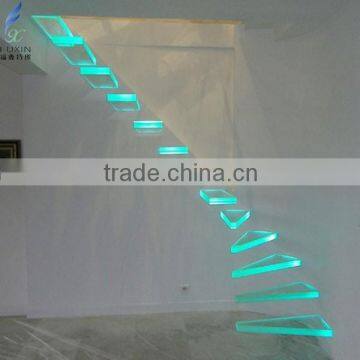 Floating Glass Stairs/Staircase Manufacturer