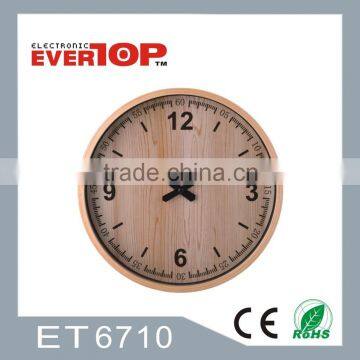 DECORATIVE ANALOGUE WOOD WALL CLOCK ET6710