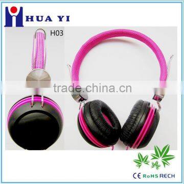 deep bass high quality colorful classical style headphone headband over head heaset fashion for younger