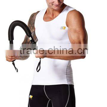 Custom Men's Compression Vest Fitness Tights Bodybuilding Tights Keeping Fit Tights Gym Tights Slim Fitting Spandex Underwear photo-4
