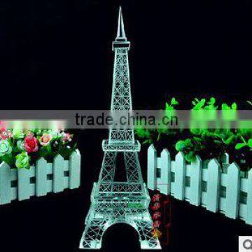 Eiffel Tower Crystal glass Building Model Souvenir decoration Christmas gift