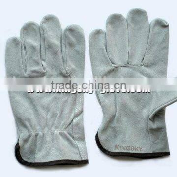 Cow split leather driver glove working glove