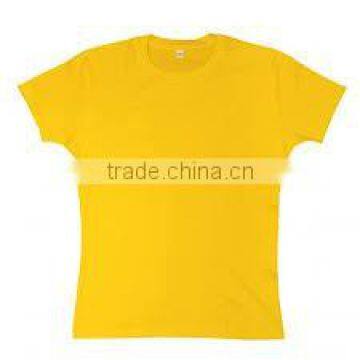 120 GSM Yellow Plain Cheap Tshirts