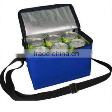 Outdoor nonwoven insulated lunch cooler bag with long handle