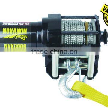 Mini 12V portable electric winch NVK3000(3000lbs)