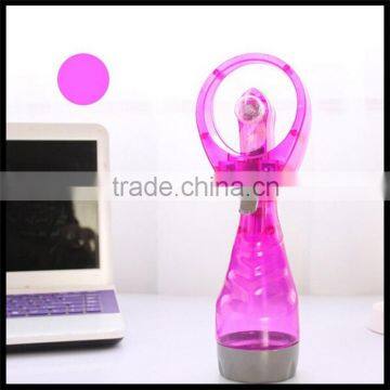 mini summer season cooling water spray bottle water air cooling fan