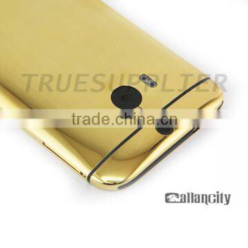 luxury 24kt gold housing cover for HTC m8 one