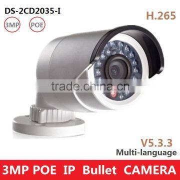 DS-2CD2035-I 3.0MP 1080P Bullet IP Camera to Replace DS-2cd2032-I POE Waterproof Network Camera Multi-language