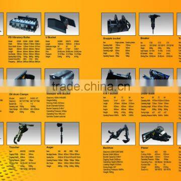 CE Approved Quick Attach Mini Skid Steer Loader Attachments photo-4
