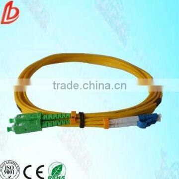 FTTH optical fiber sc-lc patch cord with LSZH jacket,duplex singlemode sc-lc fiber optic patch cord cable 9/125 1.5m