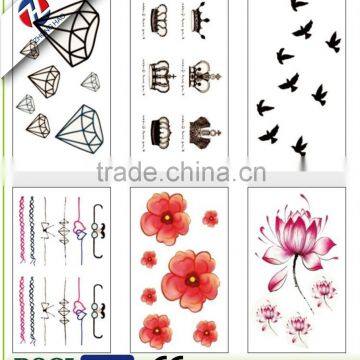 chic-shape fashion temporary decorative tattoo sticker for body decoration