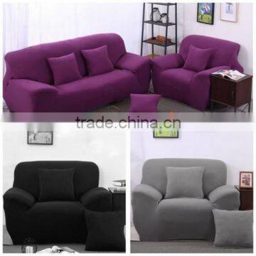 High quality cheapest elastic polyester sofa furniture cover sliver gray003