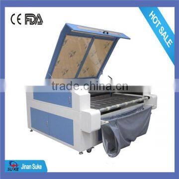 Auto feed 100w Laser cutter /clothing laser cutting machine 1610