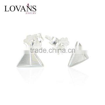 Triangle Stud Earrings Sterling Silver Earring for Women FE272