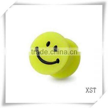 silicone nose ring piercing smile face design plug piercings