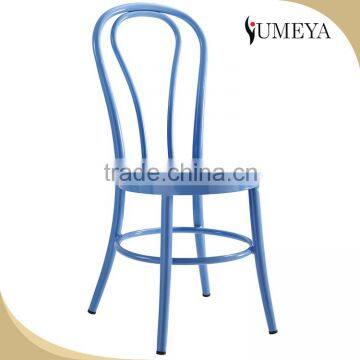 Wholesale cheap hotel restaurant bistro stackable metal dining chair