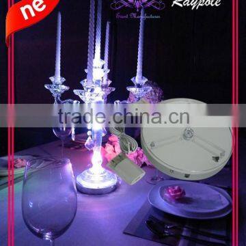 8 Inch Tall Wedding Centerpiece Vase Light Base/RGB Led Centerpiece Light for Wedding Party Decoration photo-3