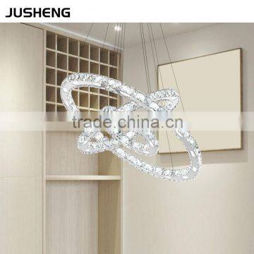 Hot Sell Modern Crystal LED Round 20cm Circle Chandelier Pendant Lights For Home Hotel Restaurant photo-3