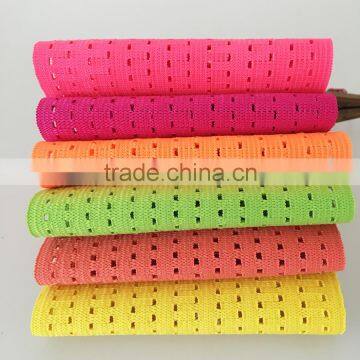 Breathable knitted colored elastic