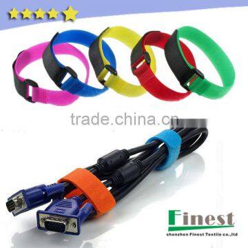 100% nylon customized Hook and loop cable tie