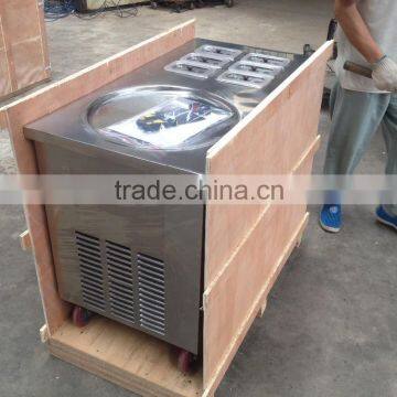 Flat Pan Rolls With 6 Tanks Keep Fresh Stir Ice Cream Machine Good Quality Good Price photo-3