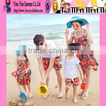 Wholesale Fancy Cotton Family Clothes High Quality Cotton Family Clothes