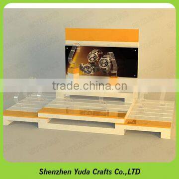 Vertical L Shaped MDF Holder Wood Watch Display Stand photo-6