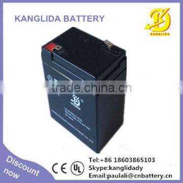 6v 5ah sealed lead acid battery for LED lamp, 6v 5ah storage battery