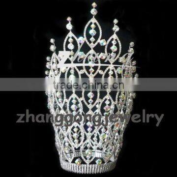 Large Crystal AB beauty pageant crown