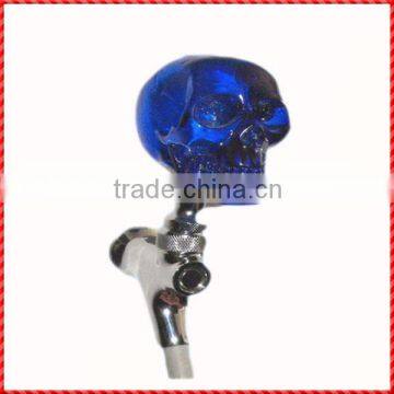 Fantastic resin blue skull custom resin fancy beer tap handle