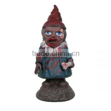 Custom Resin Zombie Garden Gnome Girl