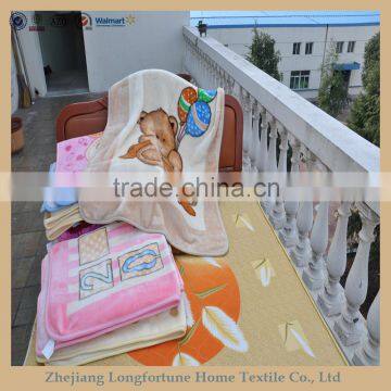 100%polyester Manufactory wholesale cartoon baby toys far infrared blanket