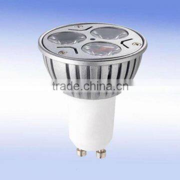 New design 3-Year GU10 3W LED Spotlight