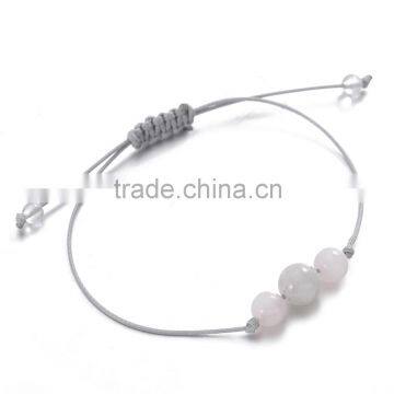 Natural Stone Pink Stone Bracelet photo-2