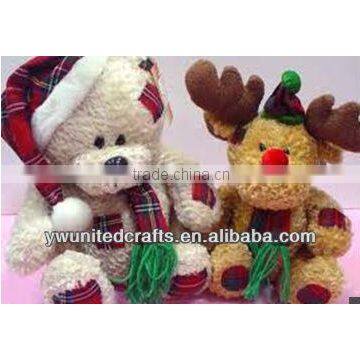 Fashion design High Quality lovely Christmas deer plush toy