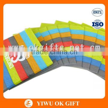 Colorful stripe napkin paper, Party supplies