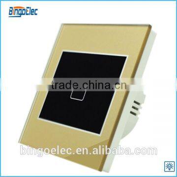 top selling glass panel 1gang golden touch dimmer switch