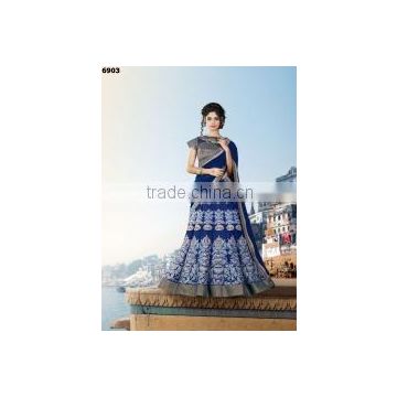 Shapeliness Navy Blue Lycra Net Lehenga Choli/indian lehenga online shopping