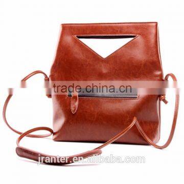 Fashion design women genuine leather shoulder bag guangzhou wholesale lady handbag distributors