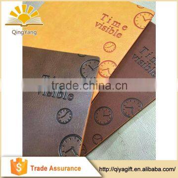 Custom Design PU Leather Notebook For School Embossed A3/A4/A5/A6 Event Planner Hot Stamping High Quality Diary photo-3