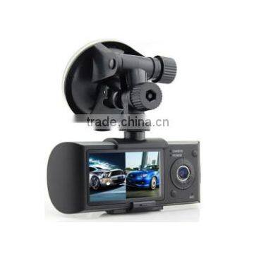 x3000 2.7'' TFT screen video recorder gps dual camera car camera with GPS Function