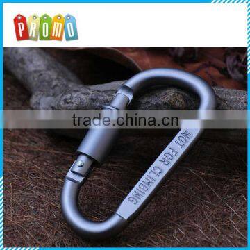 Wholesale Aluminium alloy D Ring Shape Outdoor Mountaineering Buckle With Lock, Mountaineering Carabiner