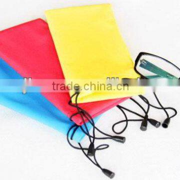 Top quality promotional microfiber eyeglass cleaning pouch