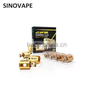 Best sub ohm atomizer replacement coils original 0.3/0.5/0.15ohm gClapton OVC coil from Atom Vapes