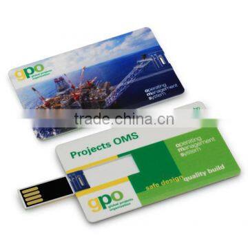 popular Portable credit card style usb flash memory stick Main in China full capacity