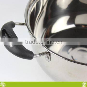 Fashion Double Bottom Stainless Steel Soup Pot,healthy Double Wall Vacuum Soup Pot,factory Stockpot Soup Pot&milk Pot With Cover photo-2