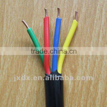 PVC insulated 4 core cable wire