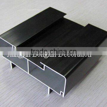 black anodized aluminium LED profile