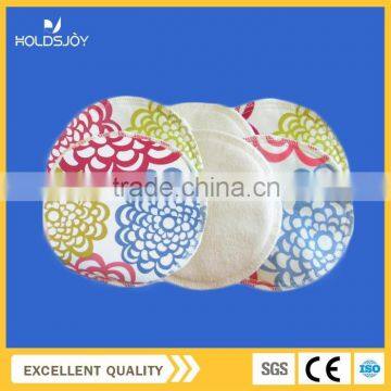 Colorful Printed Washable Bamboo Cotton Printed Breast Feeding Pad